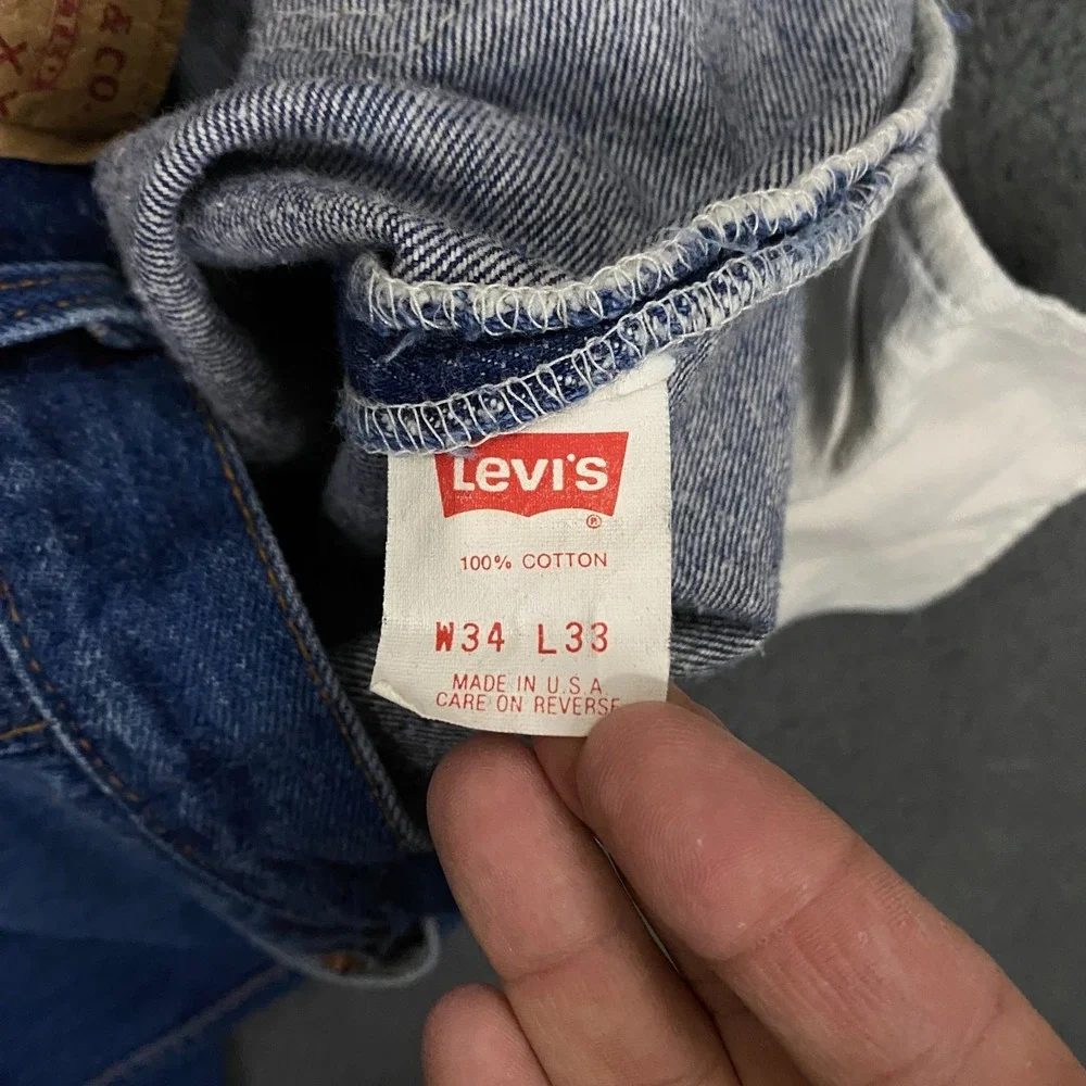 Vintage 80s Levis 501xx Jeans FITS 30x30 Button Fly Medium Wash Blue Made in USA